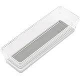 KIS - space for you Sortierbox Sistemo 7,5 x 22,5 x 5 cm 1-tlg. grau/transparent