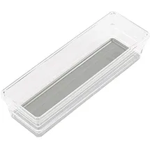 KIS - space for you Sortierbox Sistemo 7,5 x 22,5 x 5 cm 1-tlg. grau/transparent