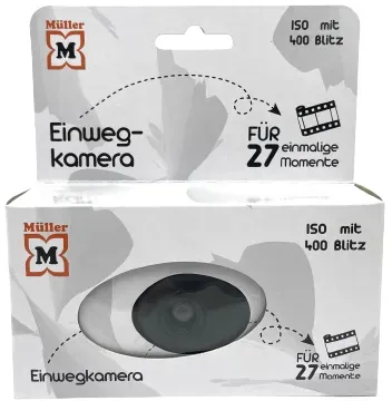 Müller Einwegkamera ISO400-27 - silber