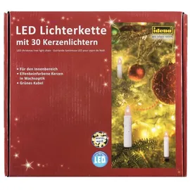 IDENA LED Lichterkette 30 LED warmweiß für Innen