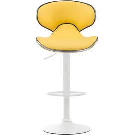 deluke Barhocker Gelb Leder, 46x88x49 cm, Esszimmer, Barmöbel, Barhocker