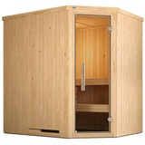 weka Sauna »Varberg«, 1 Sparset 7,5 kW-Ofen mit digitaler Steuerung beige
