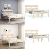 Seniorenbett Mit Kopfteil 160x200 Cm Massivholz - Seniorenbett -  Seniorenbetten - Home & Living