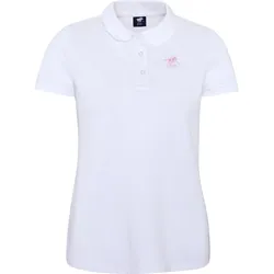 Poloshirt mit Label-Stickerei WEISS XL