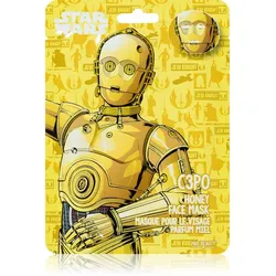 Mad Beauty Star Wars C3PO Feuchtigkeitsspendende Tuchmaske mit Honig 25 ml