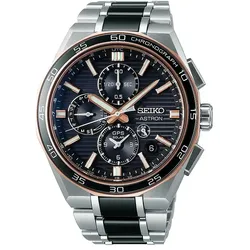 Seiko Smartwatch Astron GPS Solar Dual Time Chronograph Limited Edition SSH180J1 - silber