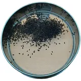 NAKUL Mehlsiebe Edelstahl,Küchensieb,Sieb Fein,Siebe Runde,Flour Sieve,Silber Durchmesser 20cm für Mehl Backen Puderzucker Kakaopulver Getreide Backen Bohnen (Mesh 0.45mm)