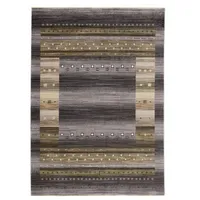 OCI DIE TEPPICHMARKE Novel Webteppich Oculus, Braun, Grau, Schwarz,