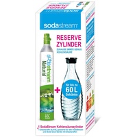 Sodastream CO2-Zylinder + Glaskaraffe 0,6 l schwarz