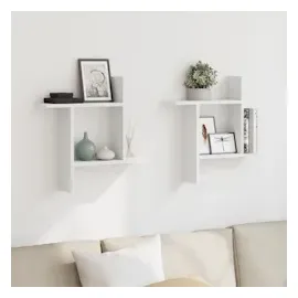 vidaXL Hängeregal 50 x 12 x 50 cm Weiß