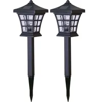Star trading deutschland gmbh LED-Solar-Pathlights, 2er Set, Farbe: schwarz