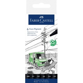 Faber-Castell 266006 Fineliner schwarz, 6 Stück(e)