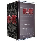 CUBES HC 203 AC/DC Getränkekühlschrank (115 l, 845 mm hoch, Schwarz/Rot)