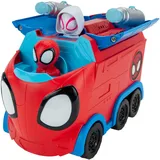 Jazwares Spidey und Seine Super-Freunde - Web Spinning Laster, 3-in-1-Fahrzeug, ab 3 Jahren, Mehrfarbig