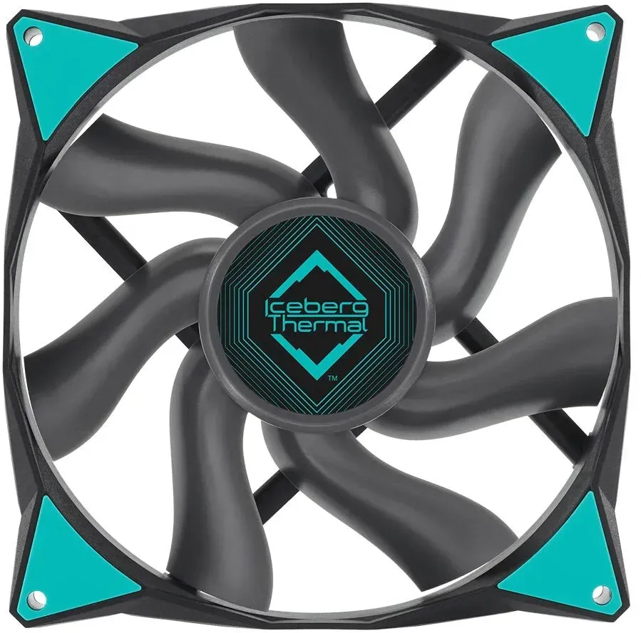 Iceberg Thermal IceGALE Computergehäuse Ventilator 14 cm Schwarz 1 Stück(e)