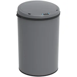 Svita Sensor-Mülleimer 30L Stahl Mülleimer mit Sensor Abfalleimer Küche Grau