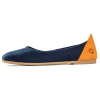 Baabuk Damen Wool Ballerina Schuhe (Größe 41, blau)