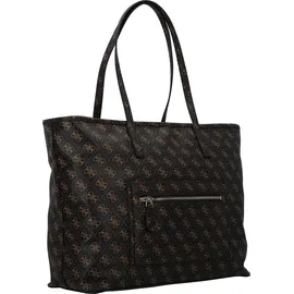 GUESS Shopper Power Play II Large Tech Tote Brown Logo