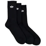 Alpha Industries Basic Socks 2.0 3er Pack schwarz, Größe 43/46