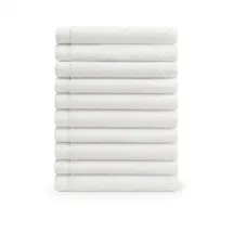 Blumtal Premium Frottier Gästehandtuchset 30 x 30 cm weiß 12 St.