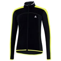 Airtracks Radtrikot Herren Thermo Fahrradtrikot Langarm Pro Line Winter Fleece Radtrikot optimal für Herbst-Winter » S M L XL XXL XXXL « schwarz XL