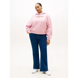 Tommy Hilfiger Curve Weite Jeans TOMMY HILFIGER CURVE "CRV DNM EMI FLARE RW", Damen, Gr. 54, N-Gr, emi, Denim/Jeans, Obermaterial: 82% Baumwolle, 16% Polyester, 2% Elasthan, unifarben, weit knöchellang, Jeans, in großen Größen, in ausgestellter Form