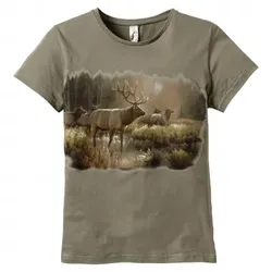 Damen T-Shirt Rotwild, L