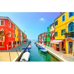 Fototapete PAPERMOON "ALTSTADT-PORTOFINO VENEDIG ROM ITALIEN", bunt, B:4,00m L:2,60m, Vlies, Tapeten
