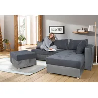 Collection AB »Italia L-Form« mit Bettfunktion und Bettkasten, in Cord-Samt Mix