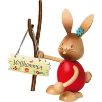 Kuhnert Dekofigur Stupsi Hase Herzlich Willkommen,