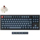 Keychron V3 Max, Gaming-Tastatur - schwarz/blaugrau, DE-Layout, Gateron Jupiter Brown, hot-swap, RGB,