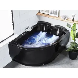 Beliani Paradiso Whirlwanne Eckmodell 160 x 113 cm (427 l, 63 cm)