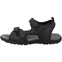 Geox Herren Uomo Sandal Strada A Sandalen 39 EU Schwarz