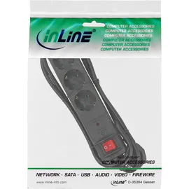 InLine Steckdosenleiste 1,5 m Schwarz 3 St.