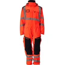 Mascot Winter-overall Mit Knieschutztaschen - High Visibility Red / Dark Anthracite - 3XL