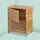 Relaxdays Nachttisch Beistellschrank 42 x 30 x 56 cm Braun