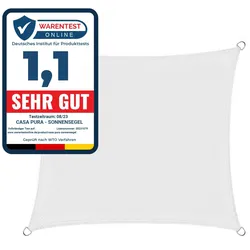 Casa Pura Atmungsaktives Sonnensegel   Weiß