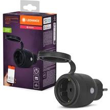 LEDVANCE SMART ZigBee Outdoor Plug, kompakte Außensteckdose mit Energieverbrauchskontrolle, macht konventionelle Geräte smart, steuerbar über Alexa, Google Home und andere Zigbee Gateways, 1er-Pack