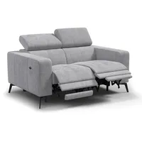 RELAXSOFA MORELLO 2-Sitzer, hellgrau, 2 x Relax Zero Gravity