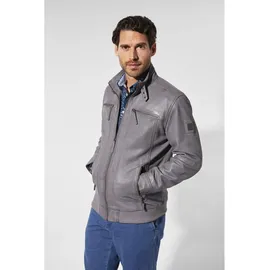 Babista Lederjacke CORIETTA", grau- 58,