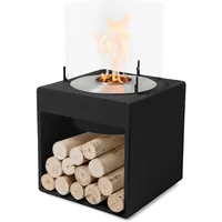 EcoSmart POP 8L [Design Ethanol Kamin]: Schwarz - mit Schutzhülle