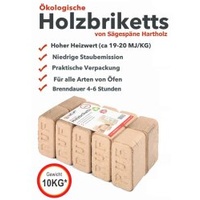 Holzbriketts Hartholz Buche Eiche 100% ÖKO Kaminbriketts 10kg Briketts Kamin