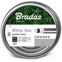 Bradas 5 Lagig Schlauch 5/8" 20m Gartenschlauch Wasserschlauch WHITE