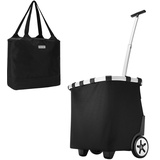 reisenthel carrycruiser Schwarz 40 Liter Einkaufstrolley + PROMO Zugabe