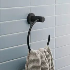 Duravit D-Code Handtuchring Schwarz Matt 0099214600