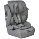 Lorelli Kindersitz i-Size 76-150 cm, mitwachsender Autositz für Kinder, Babysitz, Autokindersitz, Einstellbare Kopfstütze, 5-Punkt-Sicherheitsgurt, grau