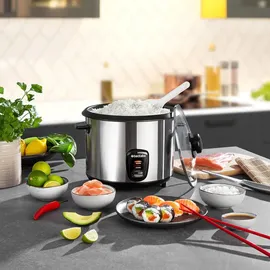 Tectake tectake® Reiskocher 1,8 l, für 10 Portionen, 31 x 27,5 x 25,5 cm