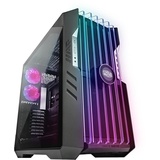 Cooler Master HAF 700 EVO PC-Gehäuse – Big-Tower mit 5 x vorinstallierten Lüftern, E-ATX-Kompatibilität, drehbare Kühlerhalterungen, LCD-Echtzeitanzeige, ARGB Edge-Lit-Blades, miditower