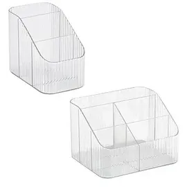 Zeller Schreibtisch-Organizer Kunststoff transparent 3 St.