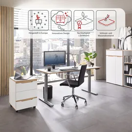 Innostyle Voleo E-Schreibtisch DETROIT - B/H/T ca. 160,00x72,00x77,00
